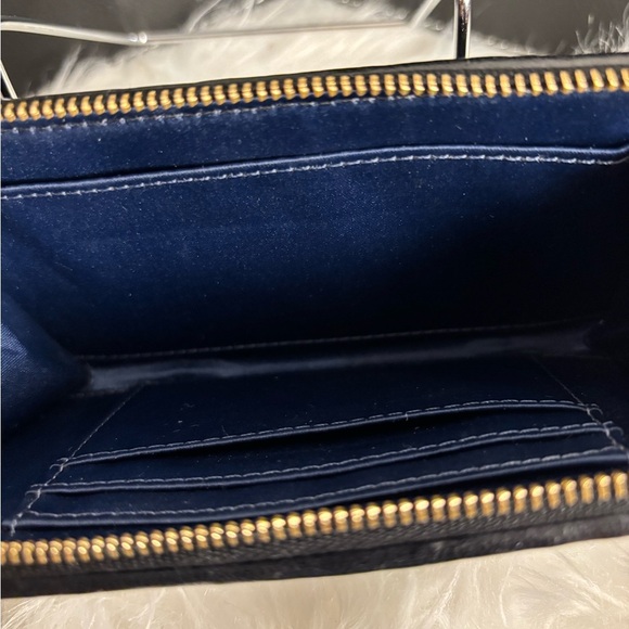 Coach Black Accordion Zip Wristlet w/ Quilted Leather - Picture 7 of 7